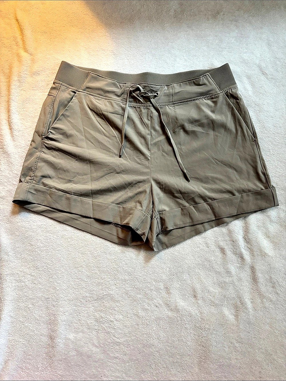 90 Degree by Reflex Women's Gray Athletic Shorts Size Large